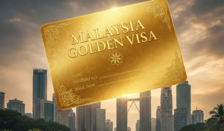 Golden Malaysia visa over Kuala Lumpur